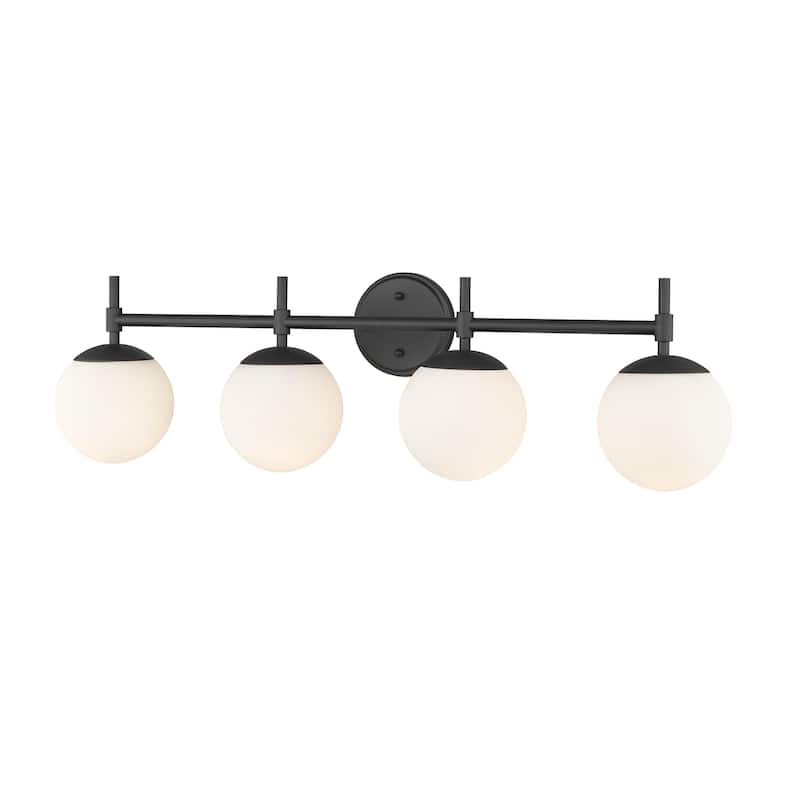 929 Lighting 4 Light Bathroom Vanity Fixture with Opal Glass Shades