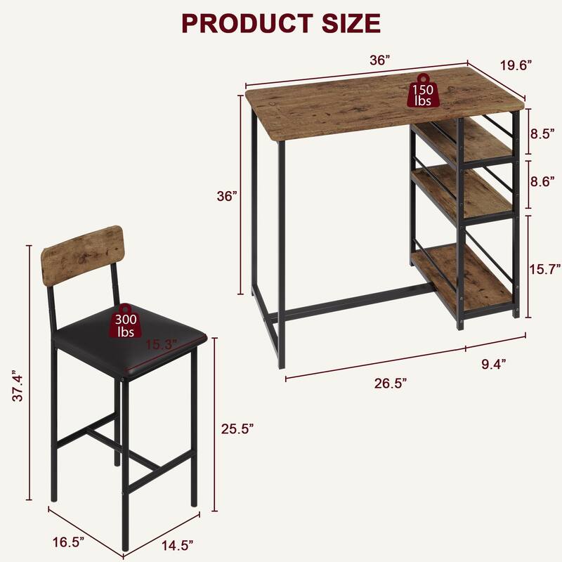 Dining Table Set for 2