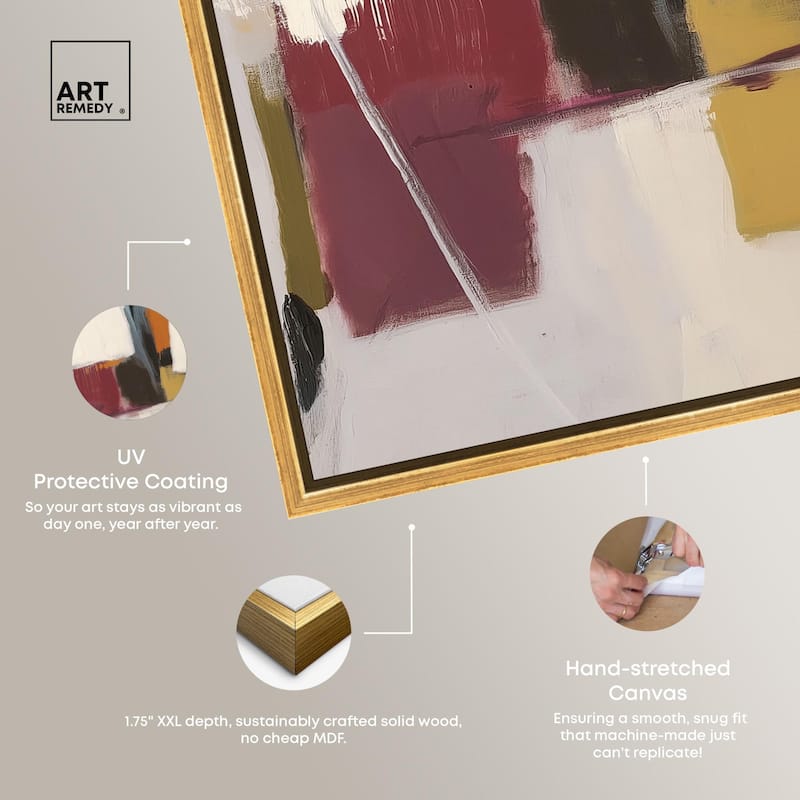 Stacked Forms Canvas by Art Remedy