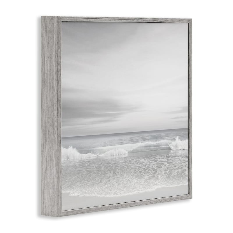 Stupell Soft Peaceful Beach Waves Framed Giclee Art Design By Maggie Olsen