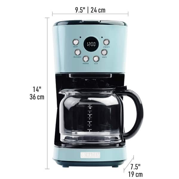 dimension image slide 0 of 4, Haden Heritage 12-Cup Programmable Coffee Maker
