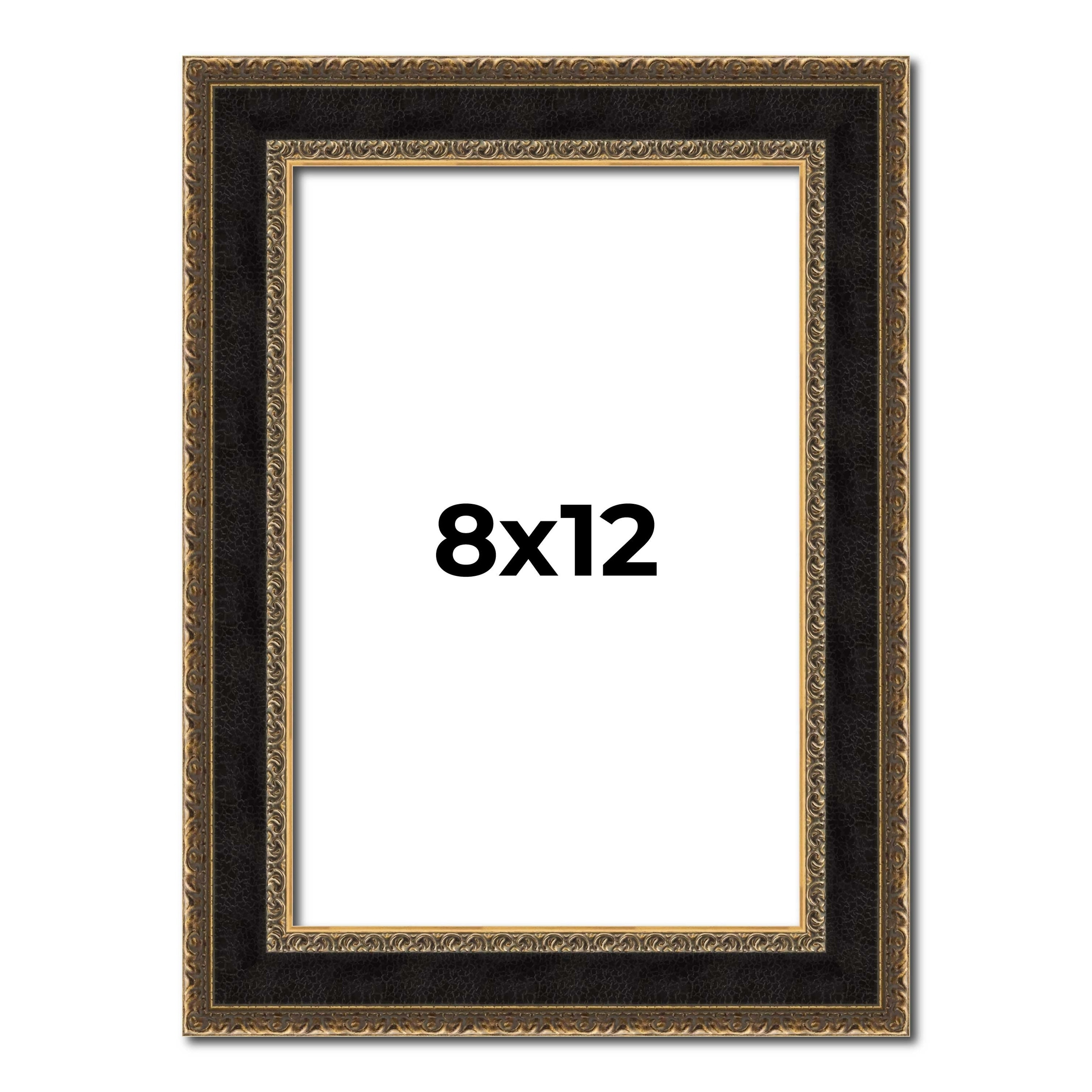 8x12 Frame Gold Antique Vintage Sold Wood Picture Frame | 1.75 Inch