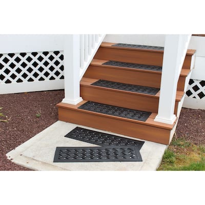 Braided Indoor Rubber Stair Treads (pack of 6) - 30 x 9