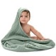 preview thumbnail 69 of 83, Comfy Cubs Hooded Baby Towels - 6 Layer, 100% Muslin Cotton - Large 32 x 32 Inch fern - Pack of 1