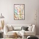preview thumbnail 66 of 64, Bright Days, Pastel Bright Strokes Modern Gold Canvas Wall Art Print for Living Room