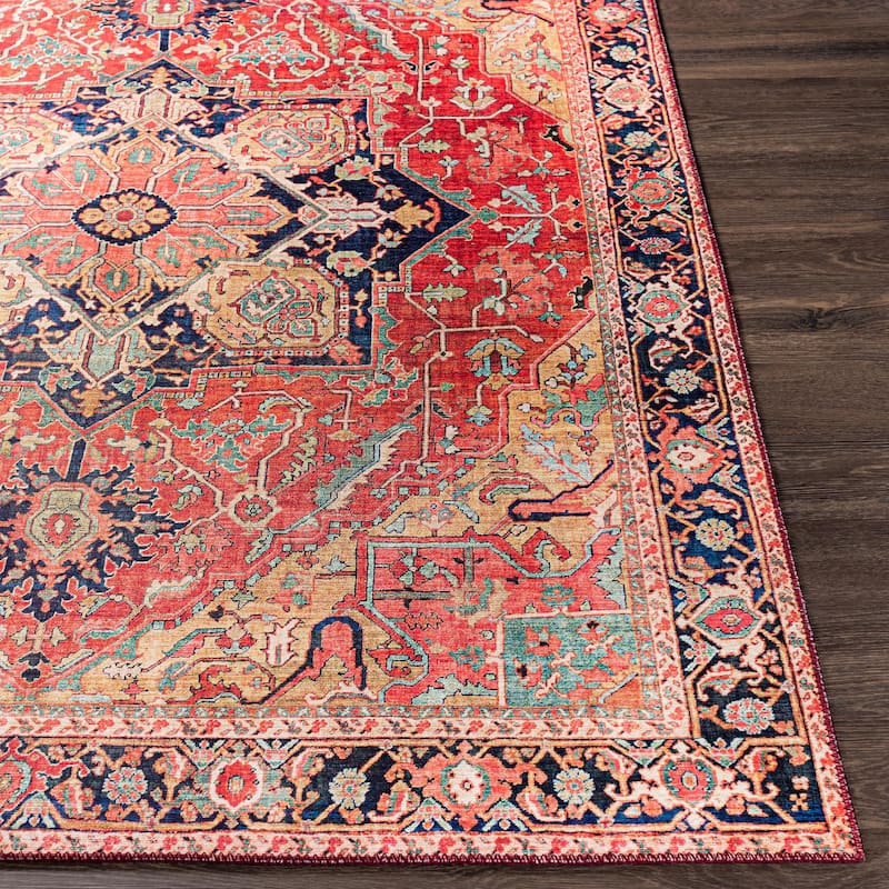 Livabliss Iris Persian Medallion Printed Area Rug