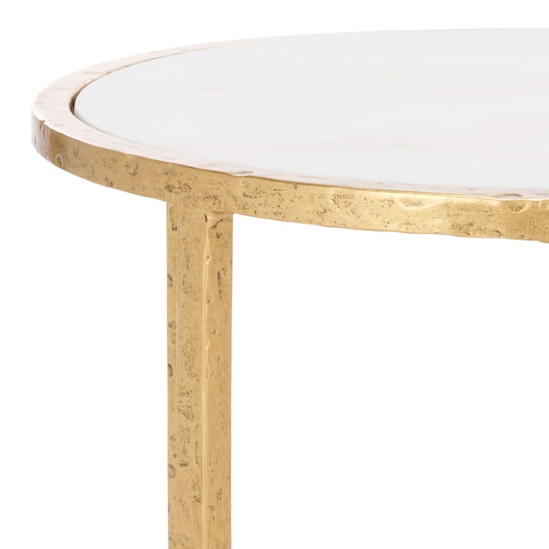 SAFAVIEH Couture Tauri Forged Metal Round Accent Table - 19"W x 19"D x 20"H