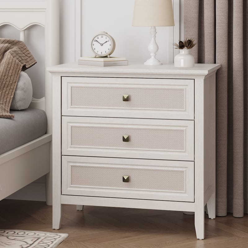 3 - Drawer Dresser - White