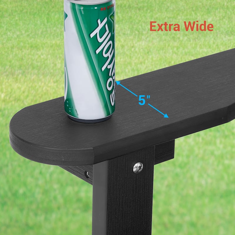 BONOSUKI Outdoor Adirondack Chair,HIPS Wooden-Like Finish Single Chair
