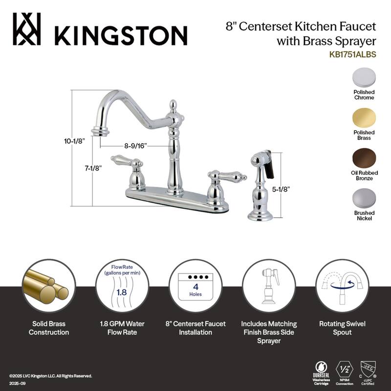 Heritage Centerset Kitchen Faucet