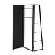 preview thumbnail 8 of 7, Ravvi Contemporary Black Coat Stand with Mirror by Furniture of America