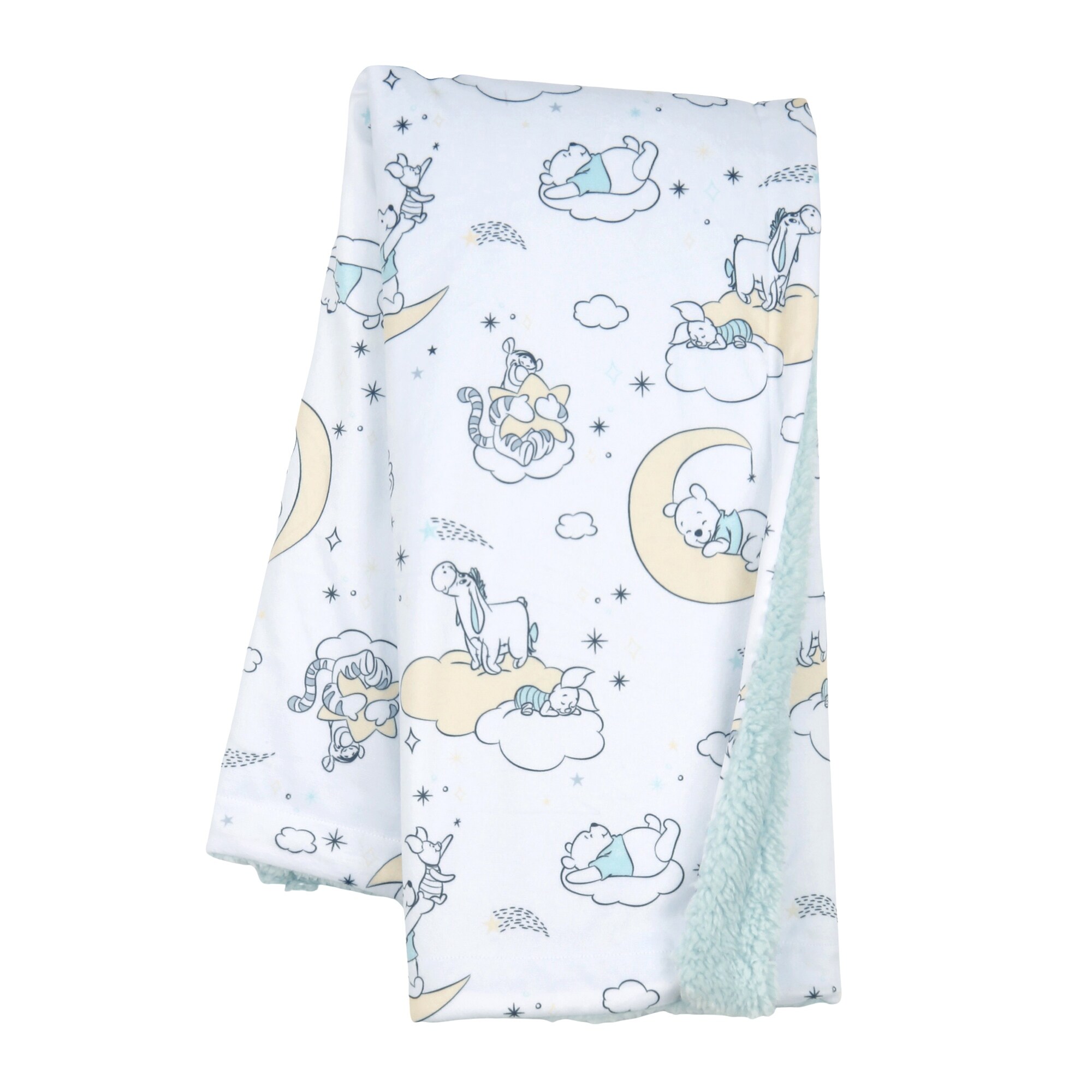 Diamond Plush Sherpa Baby Blanket