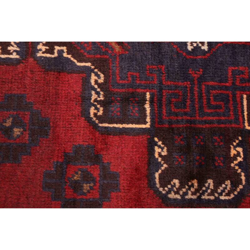 ECARPETGALLERY Hand-knotted Teimani Red Wool Rug - 3'5 x 5'10