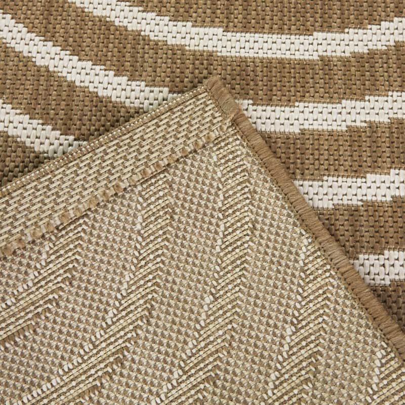 Irma Modern Striped Indoor/Outdoor Area Rug