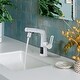 preview thumbnail 13 of 20, Rbrohant Pull Down Bathroom Sink Faucet, Kitchen Faucets with 360° Swivel Sprayer And Digital Display White