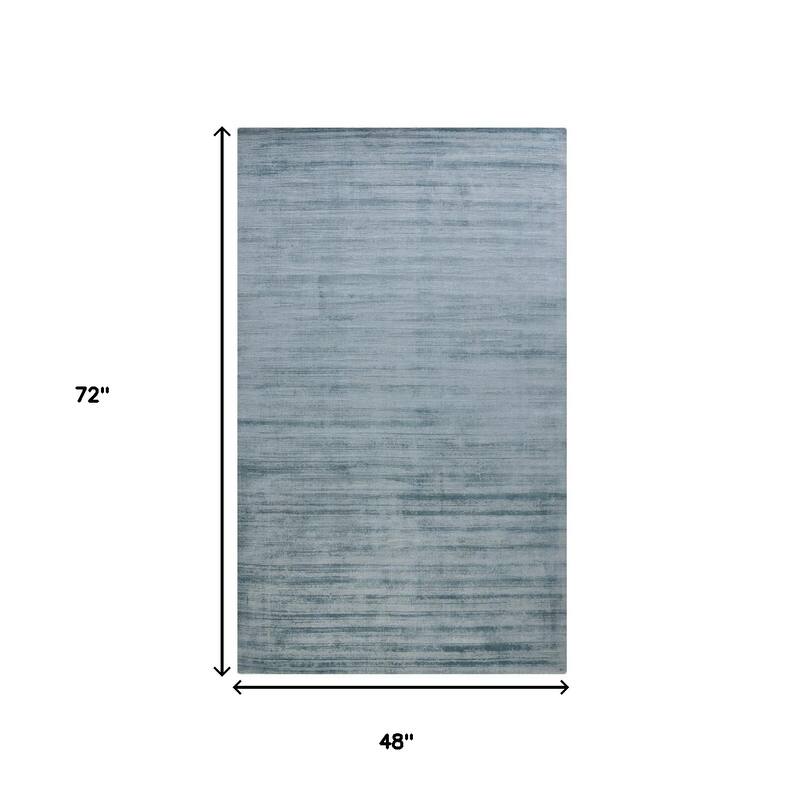 HomeRoots Striped Transitional Rectangle Area Rug