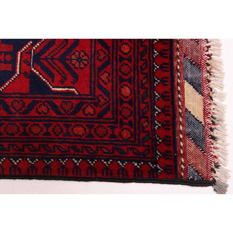 ECARPETGALLERY Hand-knotted Finest Khal Mohammadi Red Wool Rug - 5'6 x 8'4