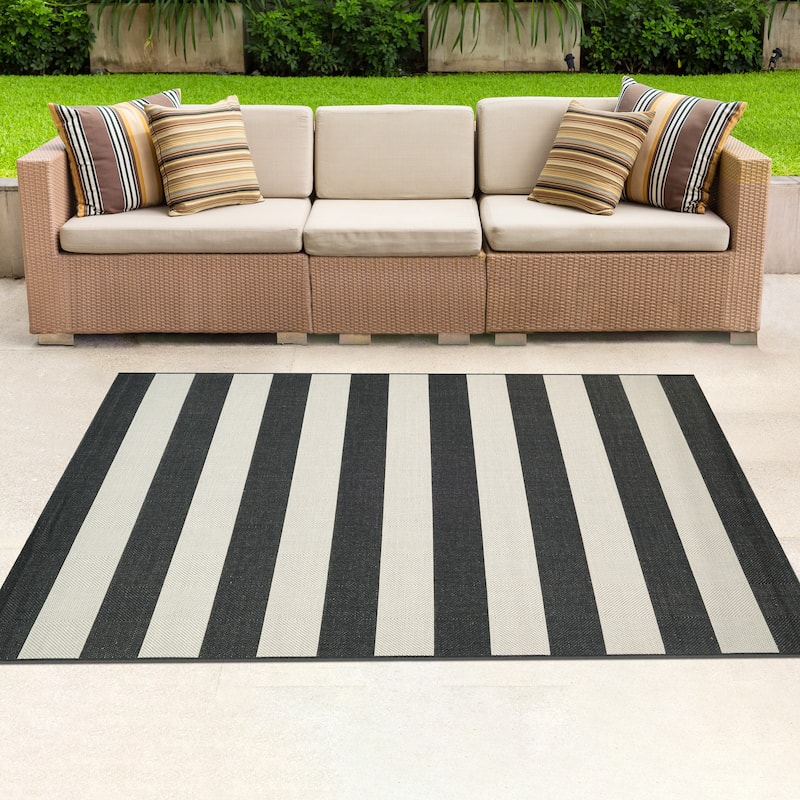 Dream Decor Rugs Hampton Striped Indoor Outdoor Area Rug