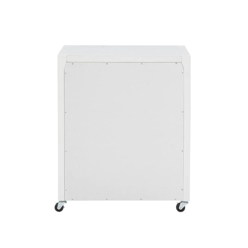 Linon Poppy Rolling File Cabinet