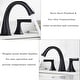 preview thumbnail 12 of 17, Vanityfair 8" Widespread Double Handles Bathroom Sink Faucet with Drain Assembly