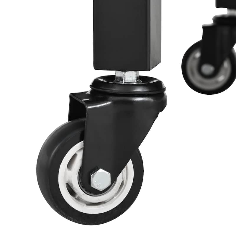 72.4" Large Grill Table Cart for Big Green Egg - Metal Outdoor Kitchen Island with Fold-out Prep Table & Adjustable Shelves