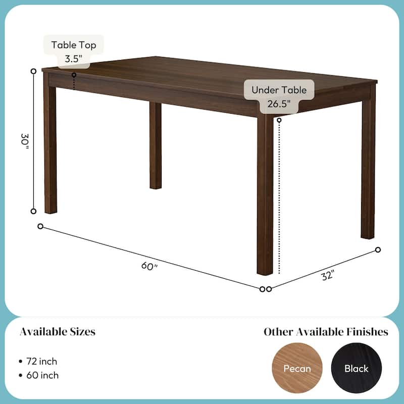 Rectangular 60" Dining Table