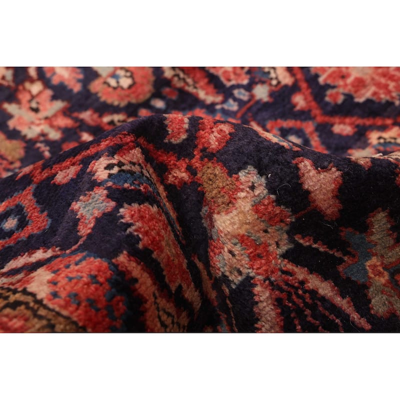 ECARPETGALLERY Hand-knotted Andelz Navy Wool Rug - 3'5 x 9'4