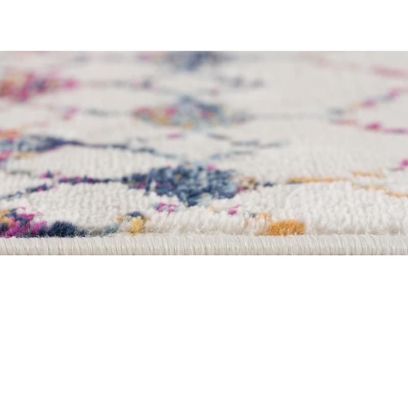 HomeRoots Geometric Modern Rectangle Area Rug - 36 in. x 27 in. x 0.4 in.