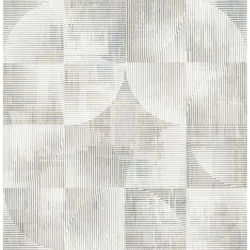A-Street Prints Woodbine Neutral Abstract Geometric Wallpaper
