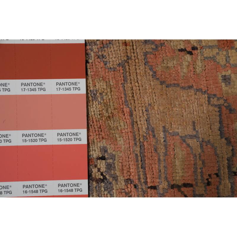 Hand Knotted Traditional Silk Yellow Animal Pictorial Area Rug - 5' 10'' X 4' 0''