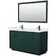 Option Green / White Quartz Top / Matte Black Hardware