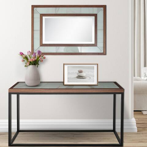 Riley 31.5 in. x 47.2 in. Casual Rectangle Framed Classic Accent Mirror - 1.1"L x 31.5"W x 47.2"H