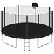 preview thumbnail 2 of 7, 14ft Trampoline with Enclosure Basketball Hoop and Ladder Easy Assembly for Kids