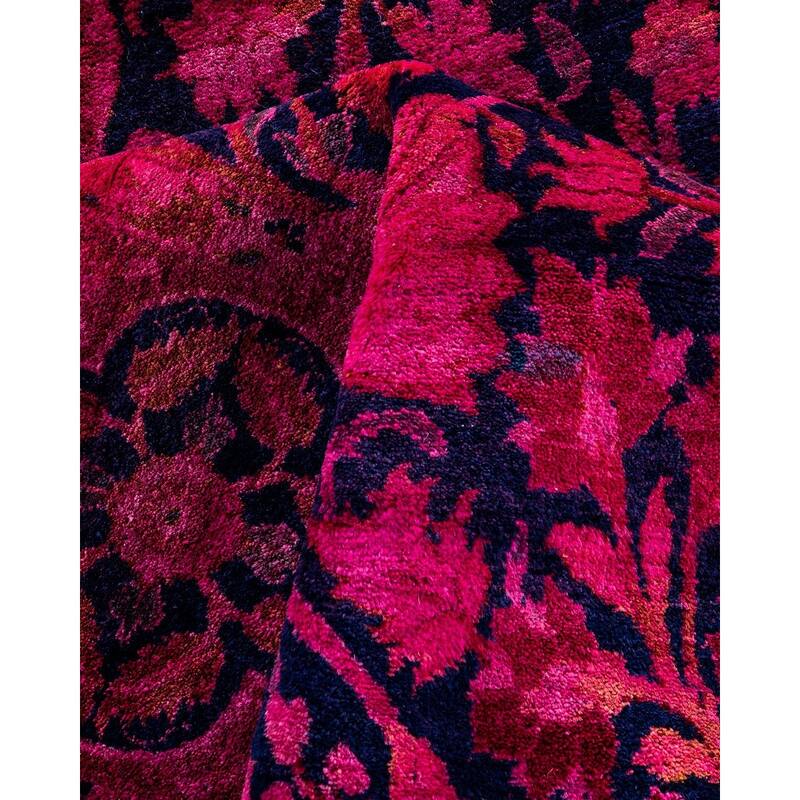 Contemporary Overdyed Wool Hand Knotted Area Rug - 6' 0" x 9' 0"