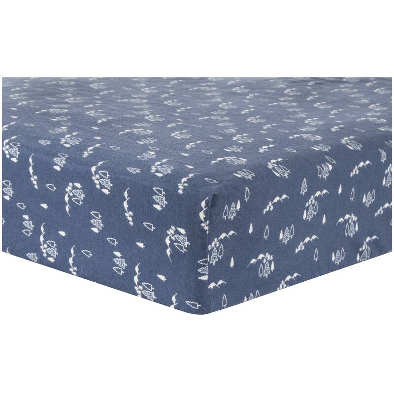 Mountains Deluxe Flannel Fitted Crib Sheet Bed Bath & Beyond 38037854