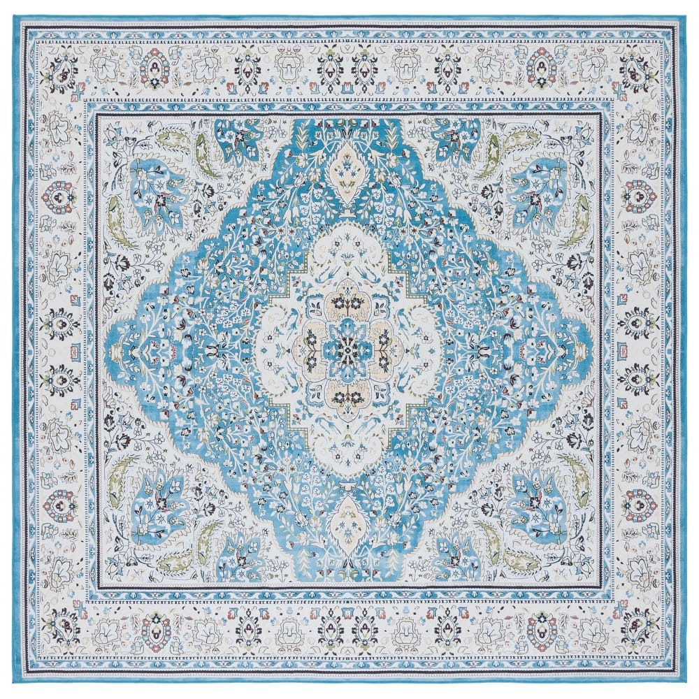 SAFAVIEH Tucson Machine Washable Slip Resistant Willa Traditional Rug