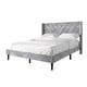 preview thumbnail 54 of 62, CraftPorch Sophisticated Wingback Upholstered Platform Velvet Bed