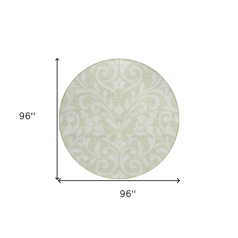 HomeRoots Floral Transitional Rectangle Outdoor Rug