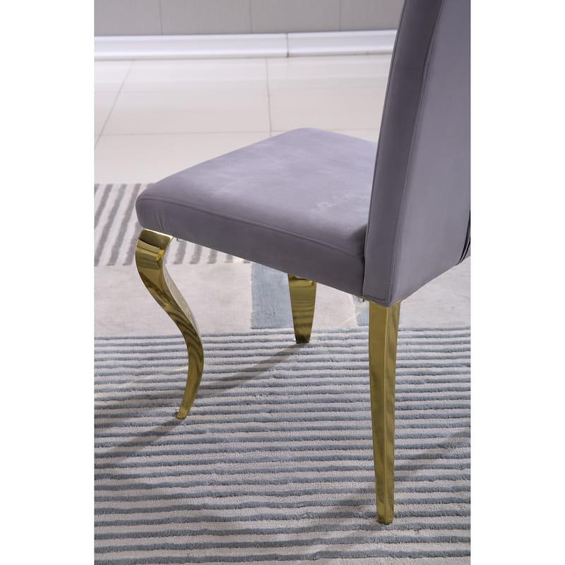 Modern Dining Chairs Set of 2,Upholstered Accent Armless Chairs