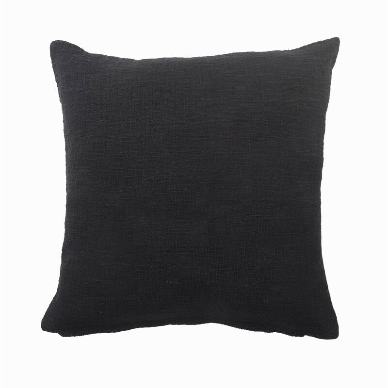 20" Black and White Diamond Square Throw Pillow