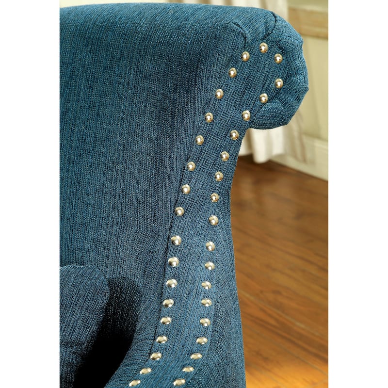 Nyer Contemporary Fabric Upholstered Accent Chair by Furniture of America