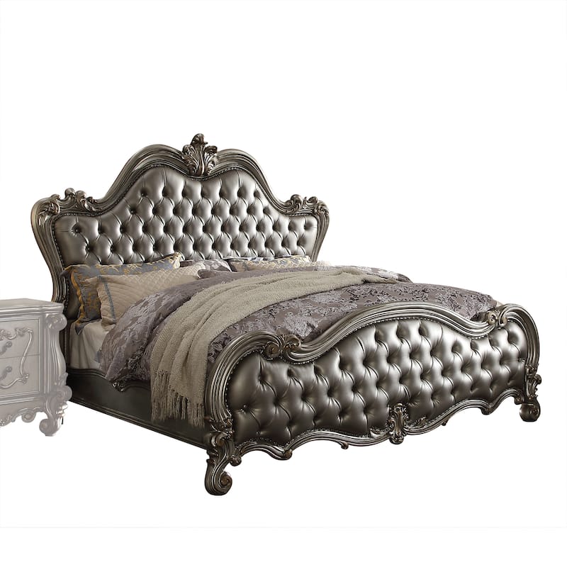 Klinger Silver and Antique Platinum Bed with Arched Headboard - Queen