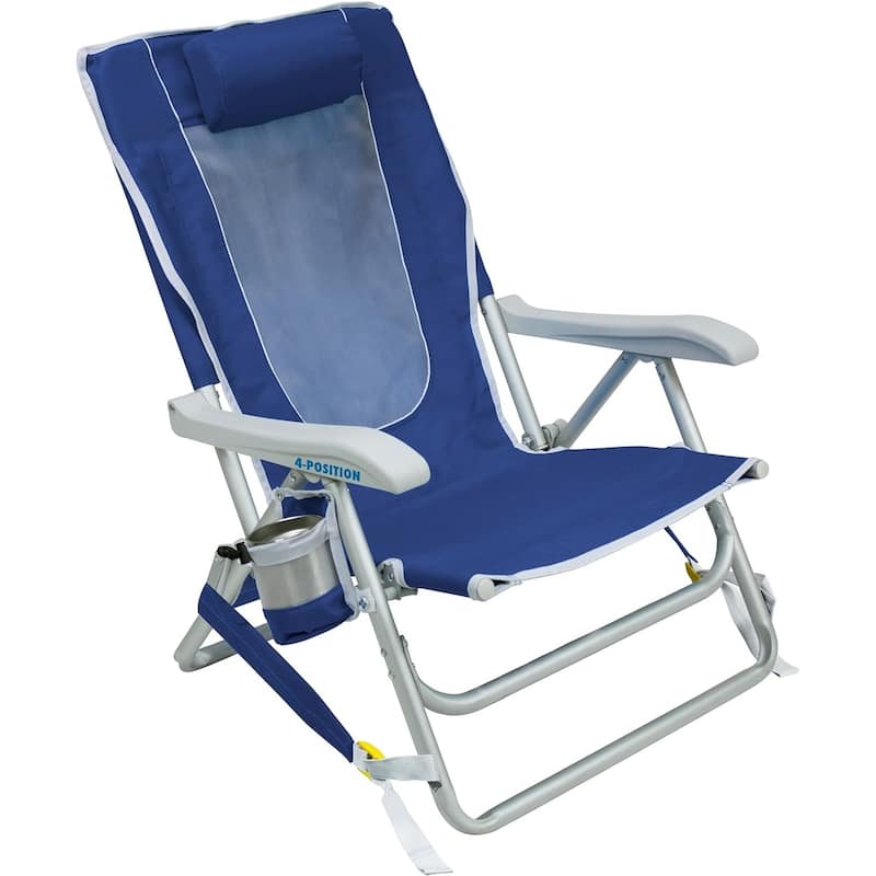 Outdoor Backpack Beach Chair- Royal Blue - Bed Bath & Beyond - 40302222