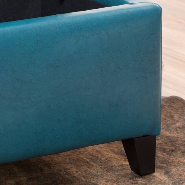 Lucinda Faux Leather Storage Bench by Christopher Knight Home - 51.25" L x 17.50" W x 16.25" H