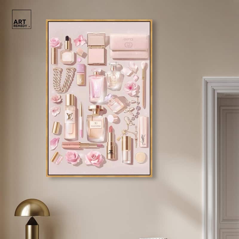 Light Make Up Accessories Canvas by Art Remedy