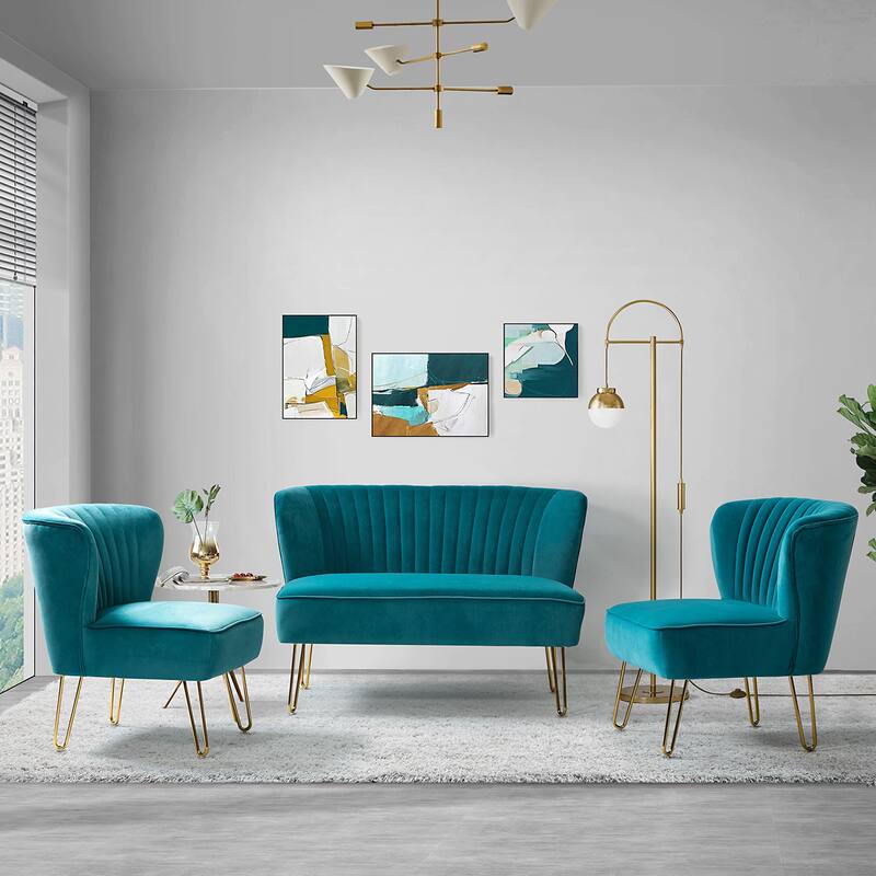 Barto 45" 3 Piece Living Room Set by HULALA HOME