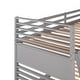 preview thumbnail 17 of 56, Sturdy Twin Bunk Bed with Storage Drawers, Guardrails, and Convertible Option