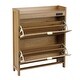 preview thumbnail 6 of 10, Acroma Shoe Storage Cabinet with 2 Flip Drawers Wood - 2-Tier