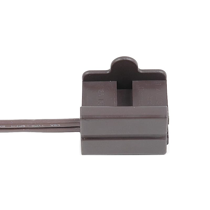 SPT-1 Female Plug, Snap On Vampire Plugs, Brown, Polarized, 8 AMP, 25 Pack - Medium