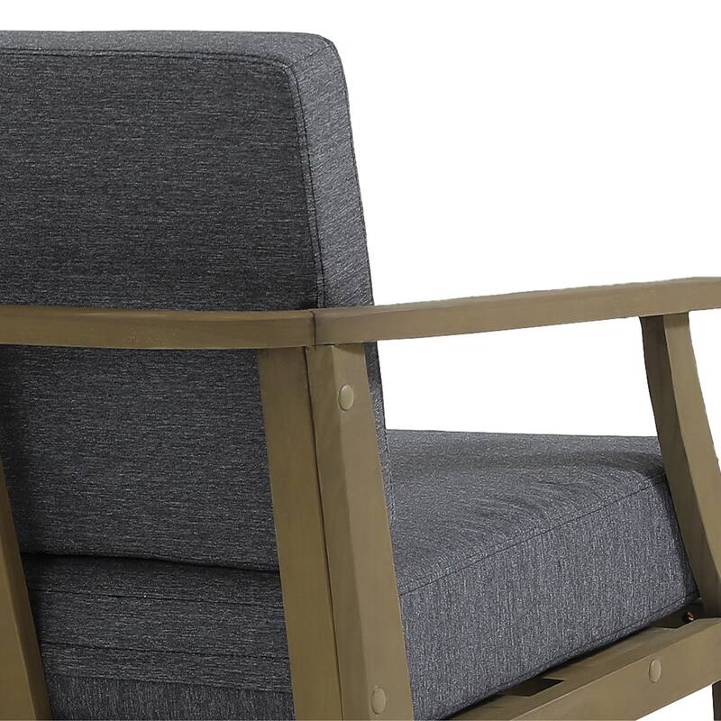 Teak Wood Patio Outdoor Loveseat Sofa and Coffee Table Set